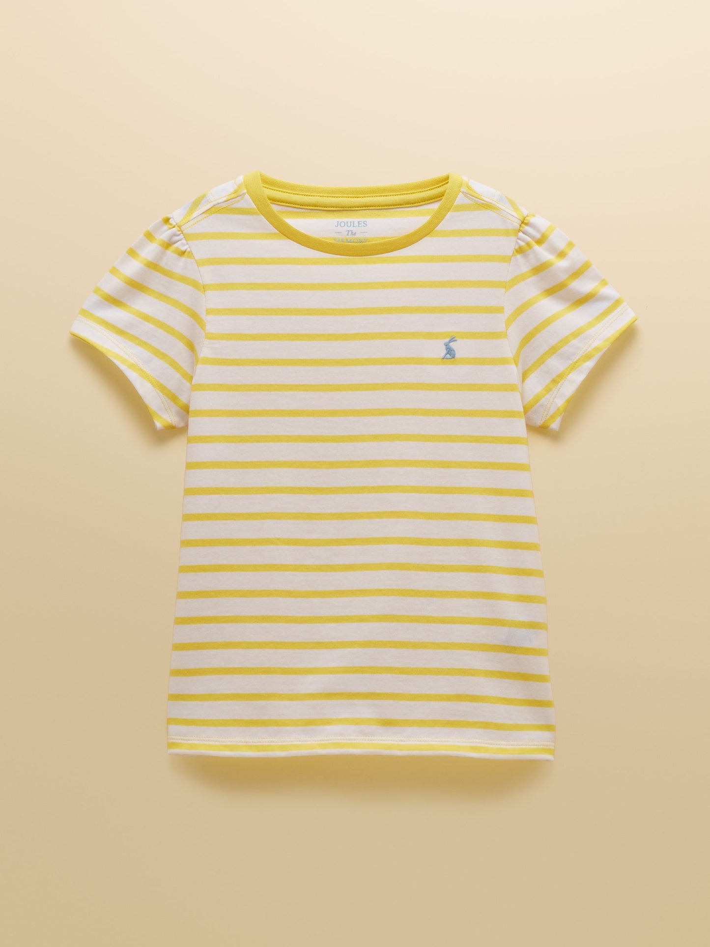 Joules Girls' Let's Go Blue & Yellow Short Sleeve T-Shirts 2 Pack image 3