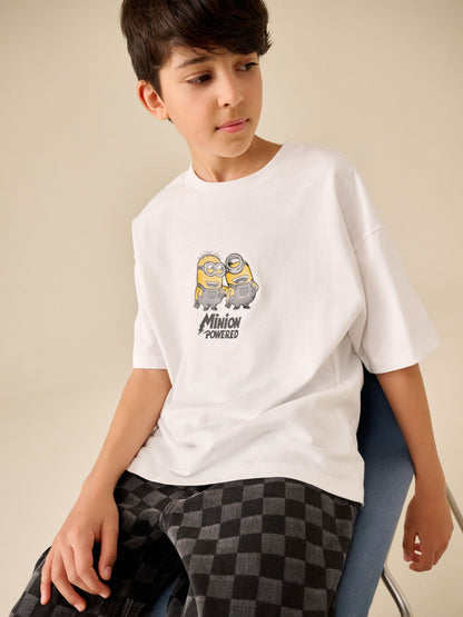 Dsiney Kidz - White Back Print Minions T-Shirt (3-16yrs) image 1