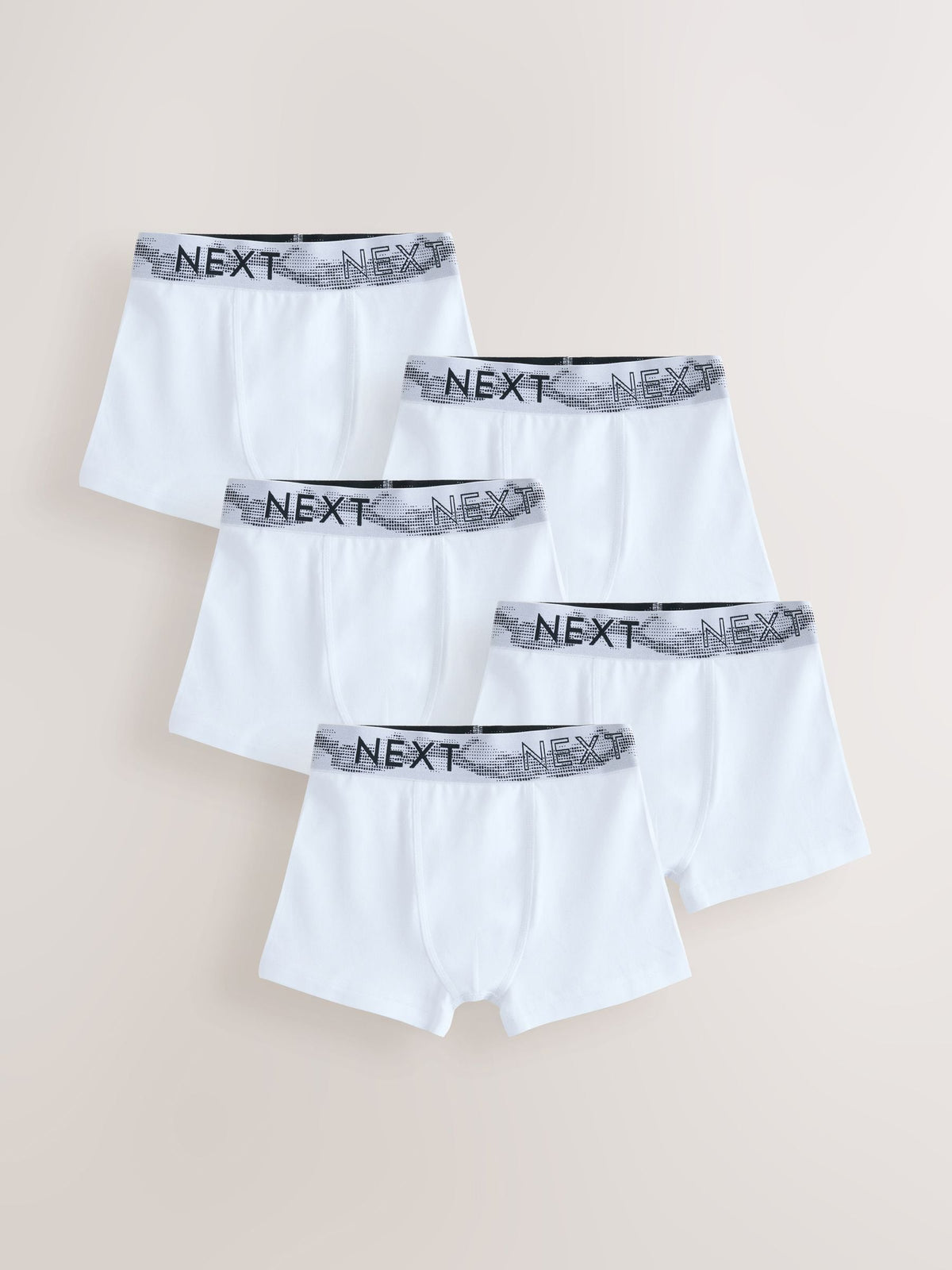 Dsiney Kidz - White with Stippling Waistband Trunks 5 Pack (1.5-16yrs) image 1
