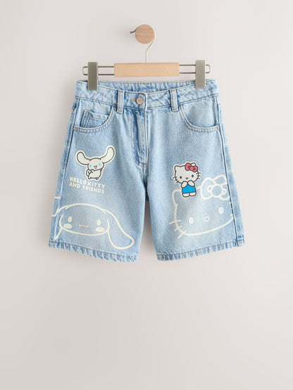 Dsiney Kidz - Light Blue Denim Hello Kitty Shorts (3-16yrs) image 5