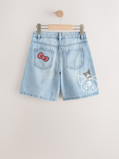 Dsiney Kidz - Light Blue Denim Hello Kitty Shorts (3-16yrs) image 6