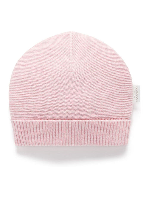 Purebaby Pink Textured Beanie image 1
