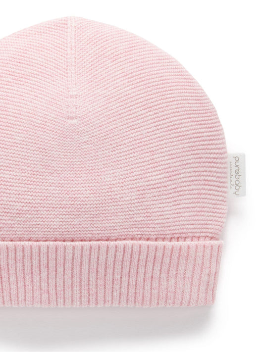 Purebaby Pink Textured Beanie image 2