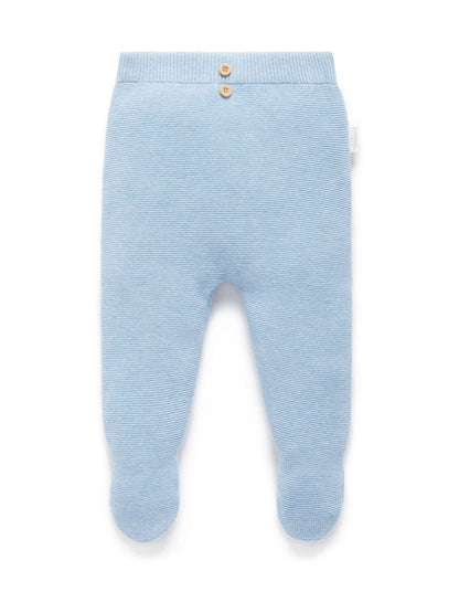 Purebaby Blue Textured Leggings image 1