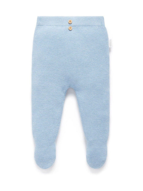 Purebaby Blue Textured Leggings image 1
