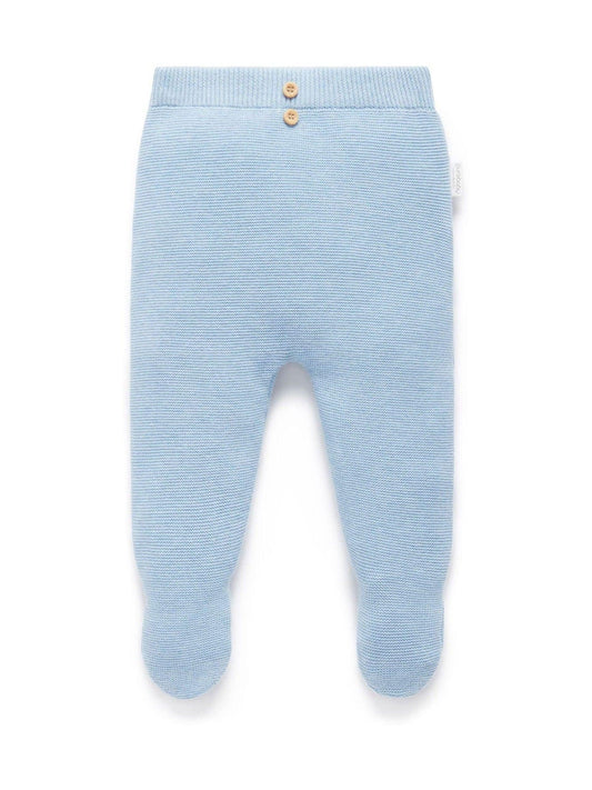 Purebaby Blue Textured Leggings image 1