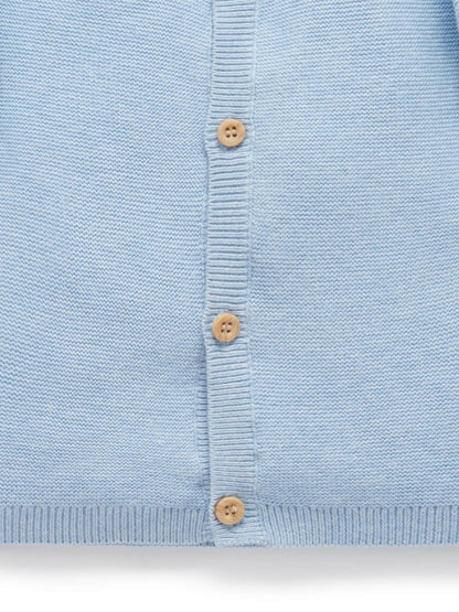 Dsiney Kidz - Purebaby Blue Textured Knit Cardigan image 4