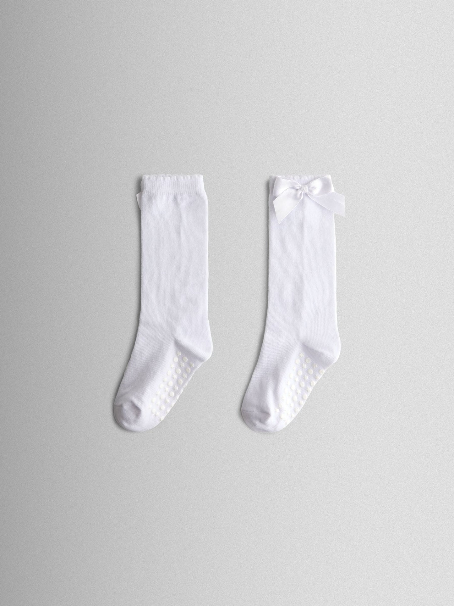 JoJo Maman Bébé Cream Bow Long Socks image 1