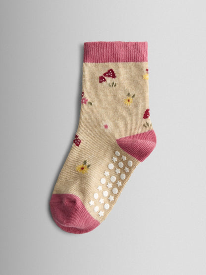 JoJo Maman Bébé Berry Pink 3-Pack Fox Socks image 2