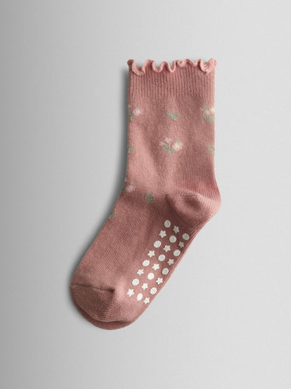 JoJo Maman Bébé Natural Floral 3-Pack Socks image 2