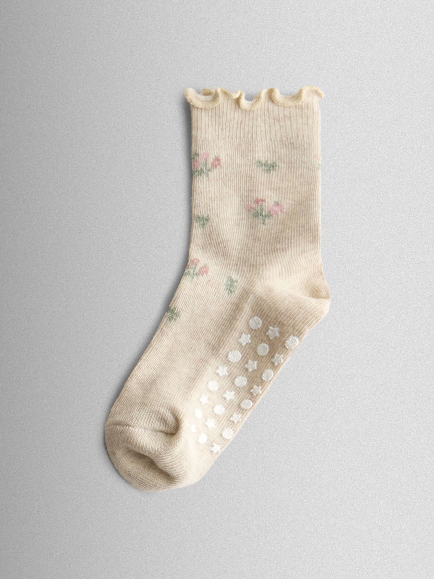 JoJo Maman Bébé Natural Floral 3-Pack Socks image 4