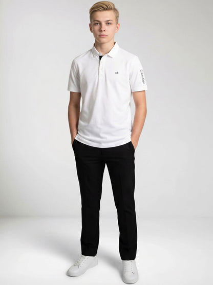 Dsiney Kidz - Calvin Klein Golf White Junior Uni Polo Shirt image 4