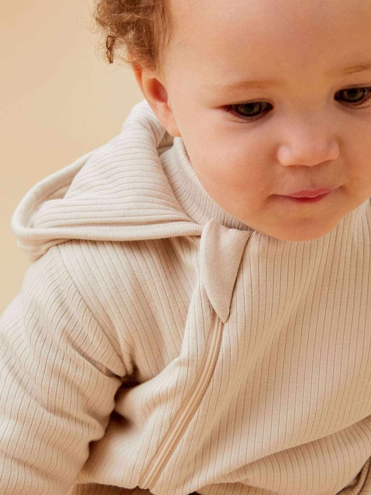 MORI Cream Cosy Zip-Up Pramsuit - image 1