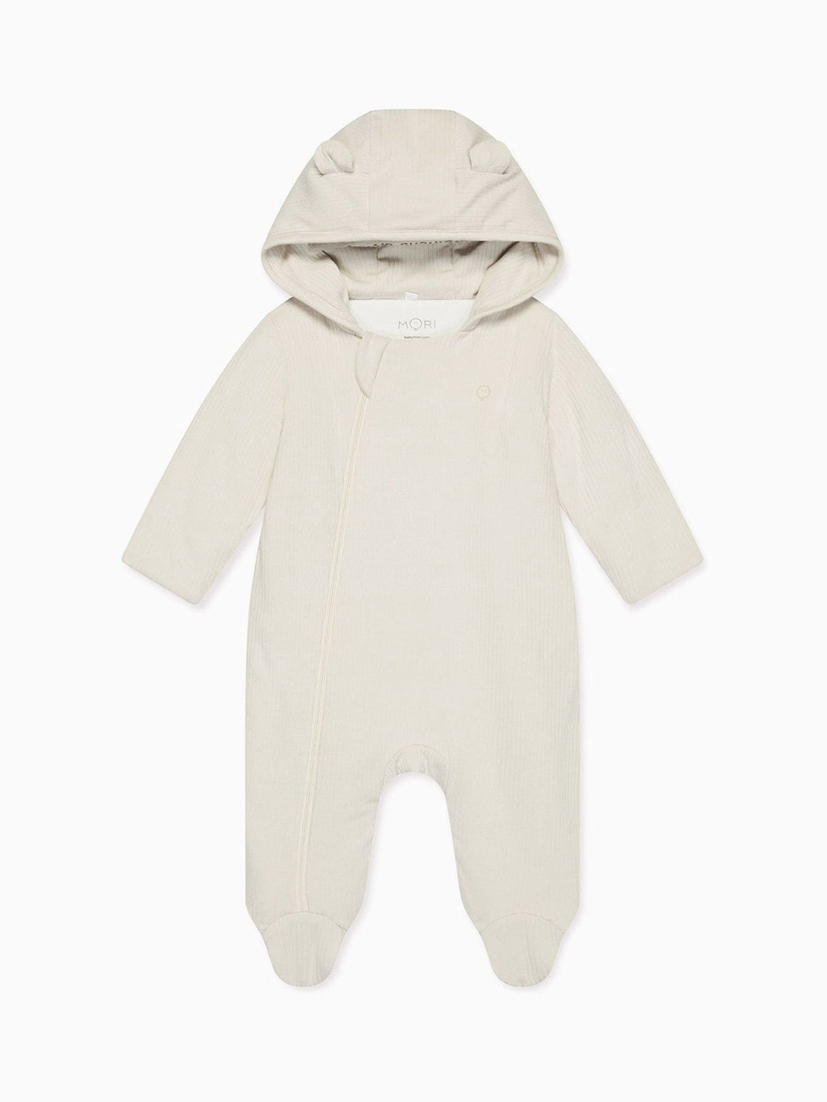 MORI Cream Cosy Zip-Up Pramsuit - image 3