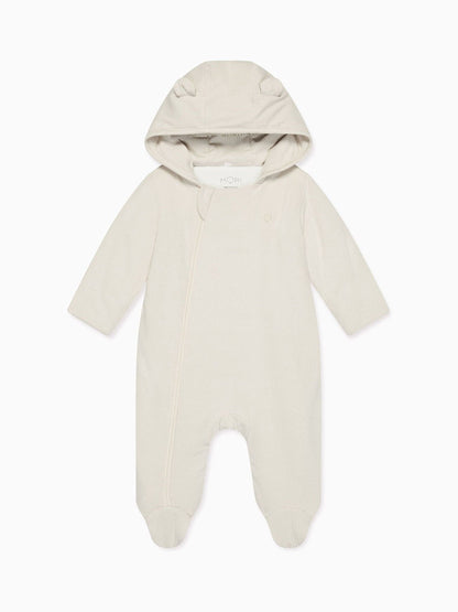 MORI Cream Cosy Zip-Up Pramsuit - image 3