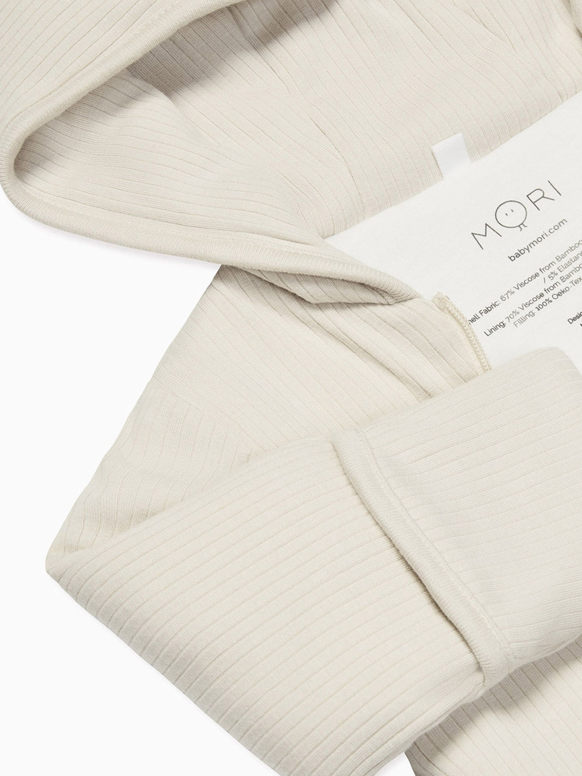 MORI Cream Cosy Zip-Up Pramsuit - image 5