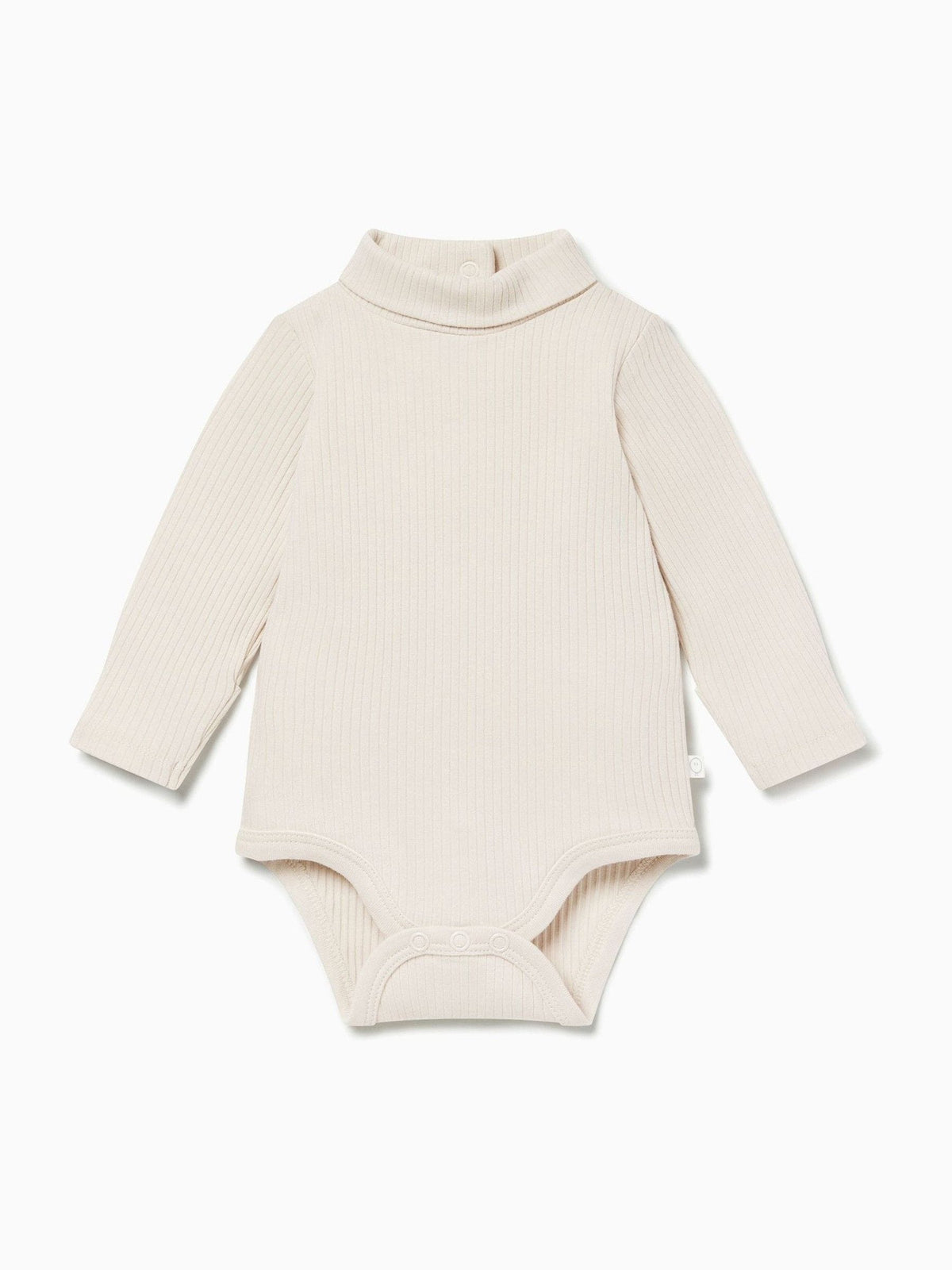 Dsiney Kidz - MORI Cream Ribbed Roll Neck Supersoft Bodysuit image 2