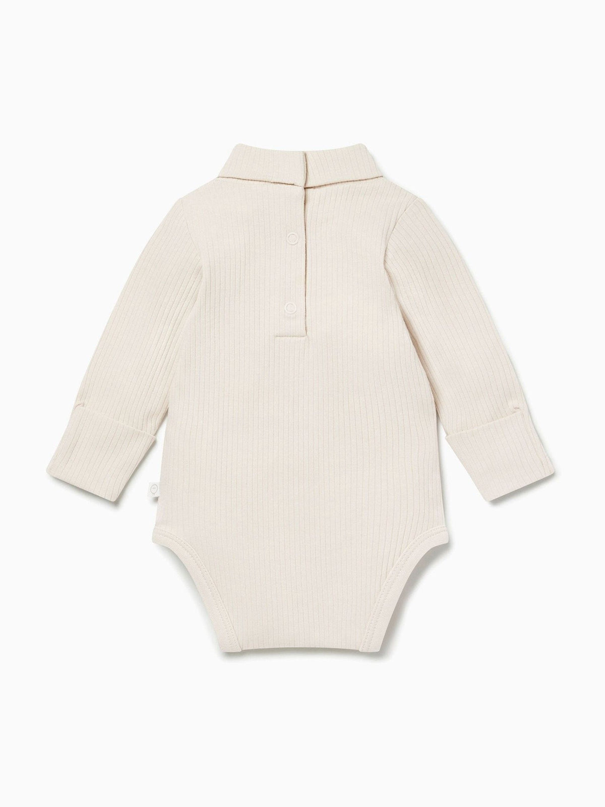 Dsiney Kidz - MORI Cream Ribbed Roll Neck Supersoft Bodysuit image 3