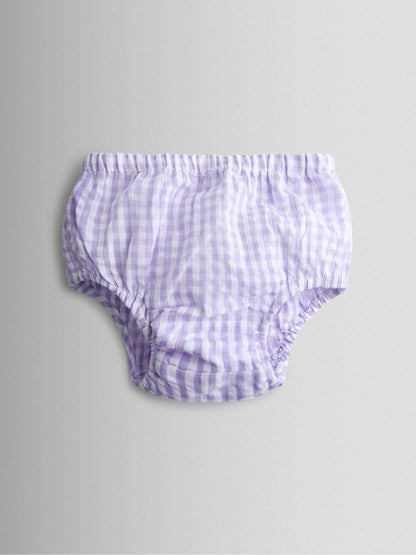 Dsiney Kidz - JoJo Maman Bébé Lilac Purple Cherry Appliqué Smocked Dress image 4
