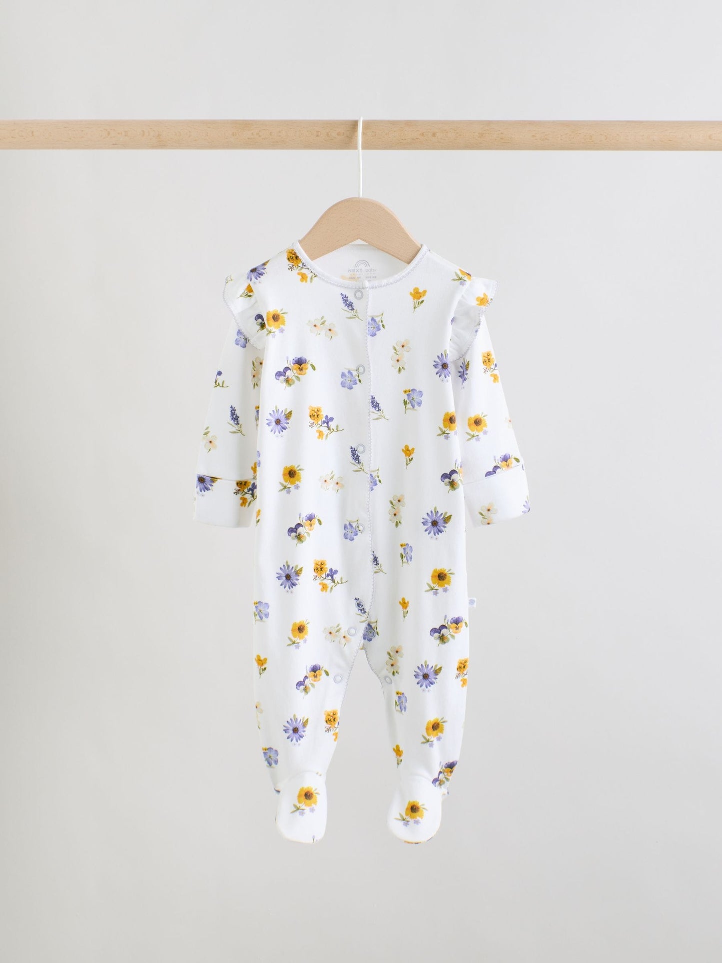Lilac Purple Baby Sleepsuits 3 Pack (0mths-2yrs) image 4