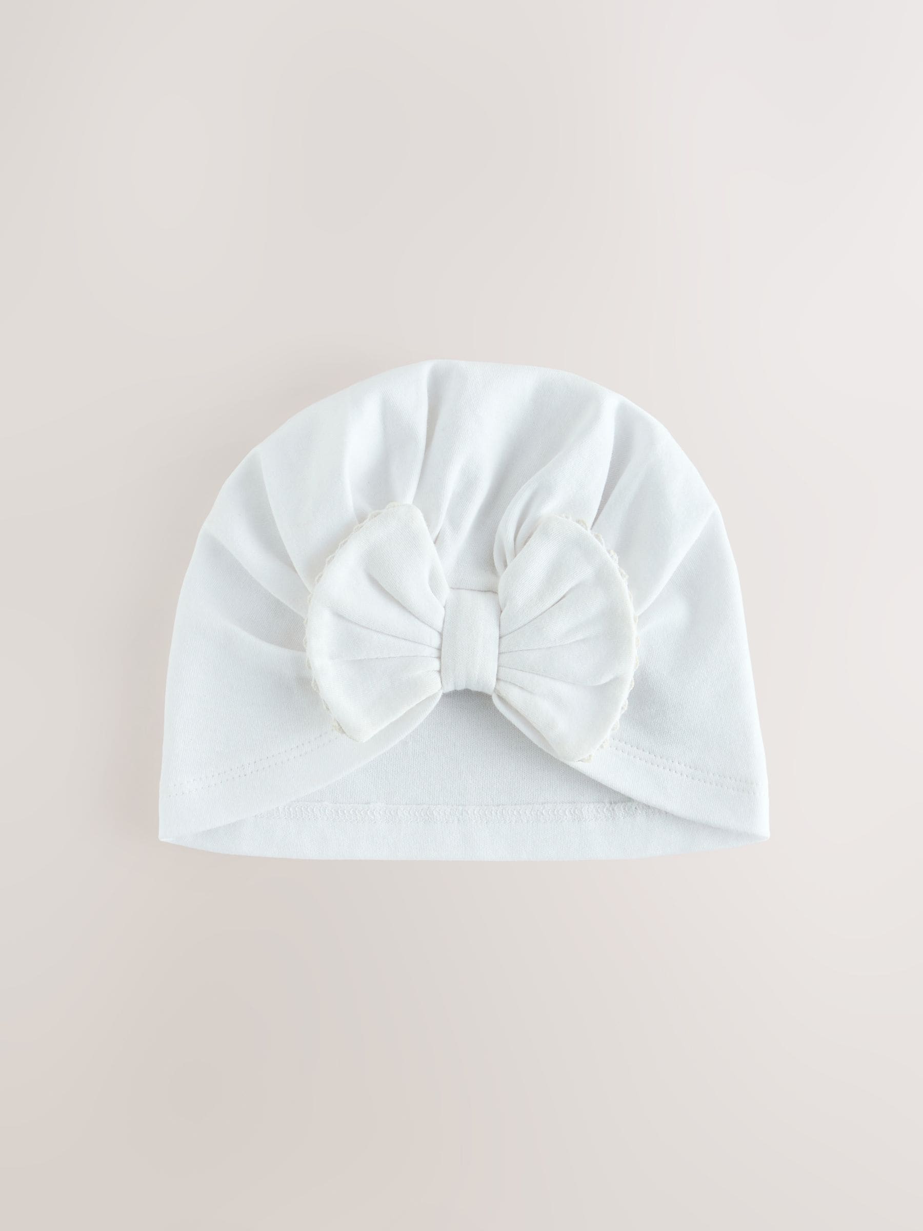 Pink/White Baby Turbans 2 Pack (0-18mths) image 3