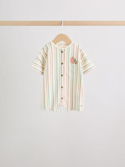 Neutral The Very Hungry Caterpillar License Jersey Baby Rompers 3 Pack image 3