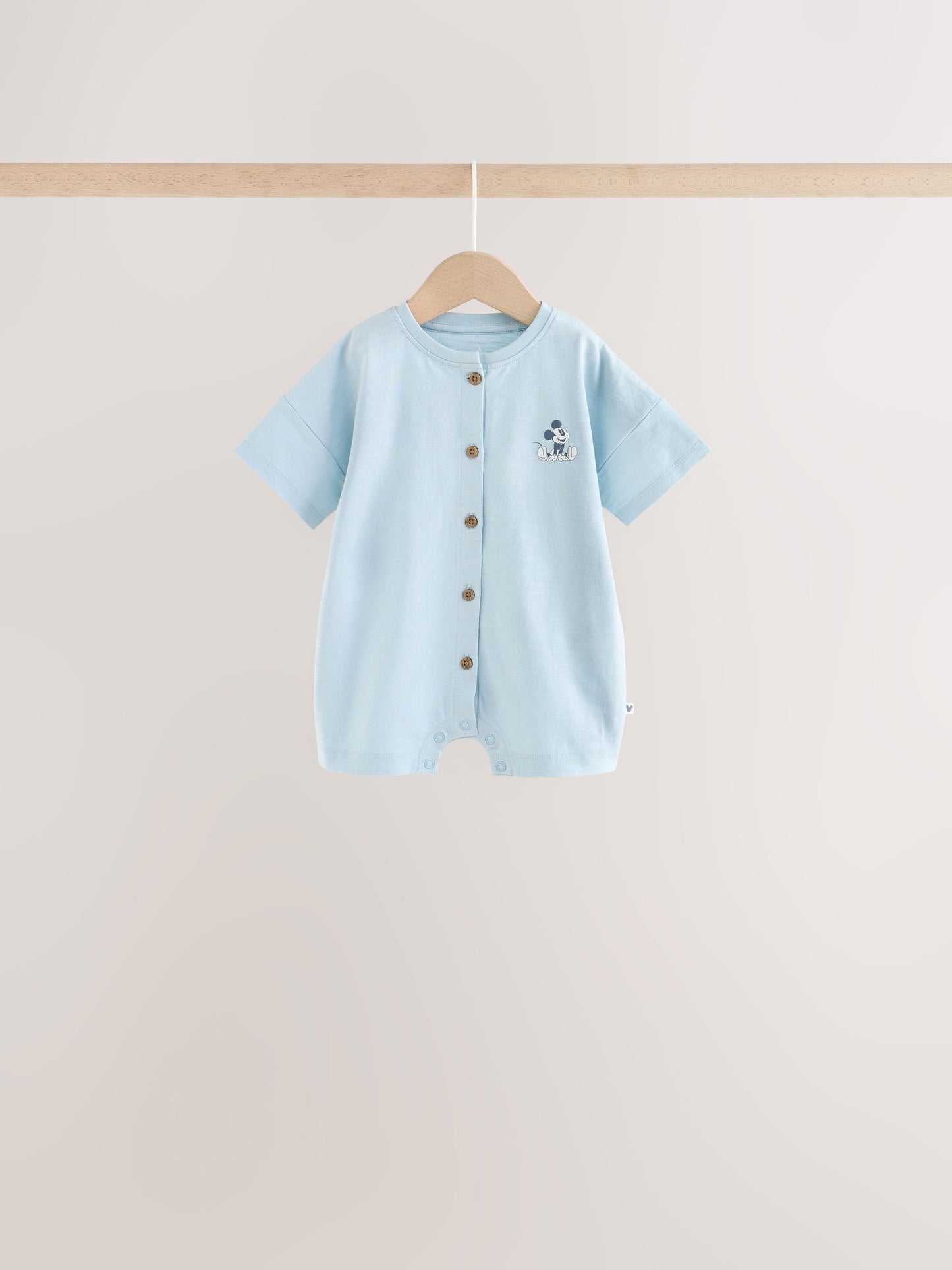Dsiney Kidz - Blue Baby Mickey Mouse Jersey Rompers 3 Pack image 2