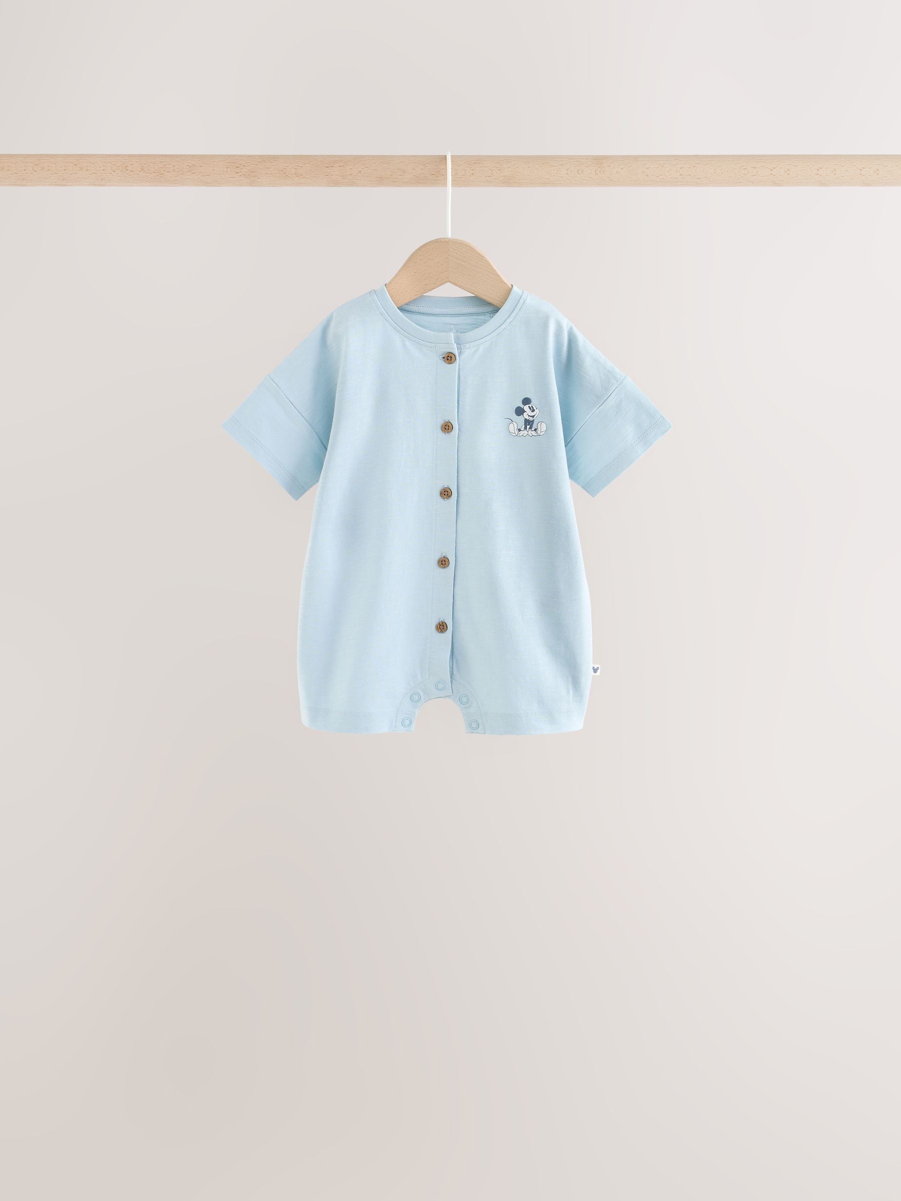 Dsiney Kidz - Blue Baby Mickey Mouse Jersey Rompers 3 Pack image 2