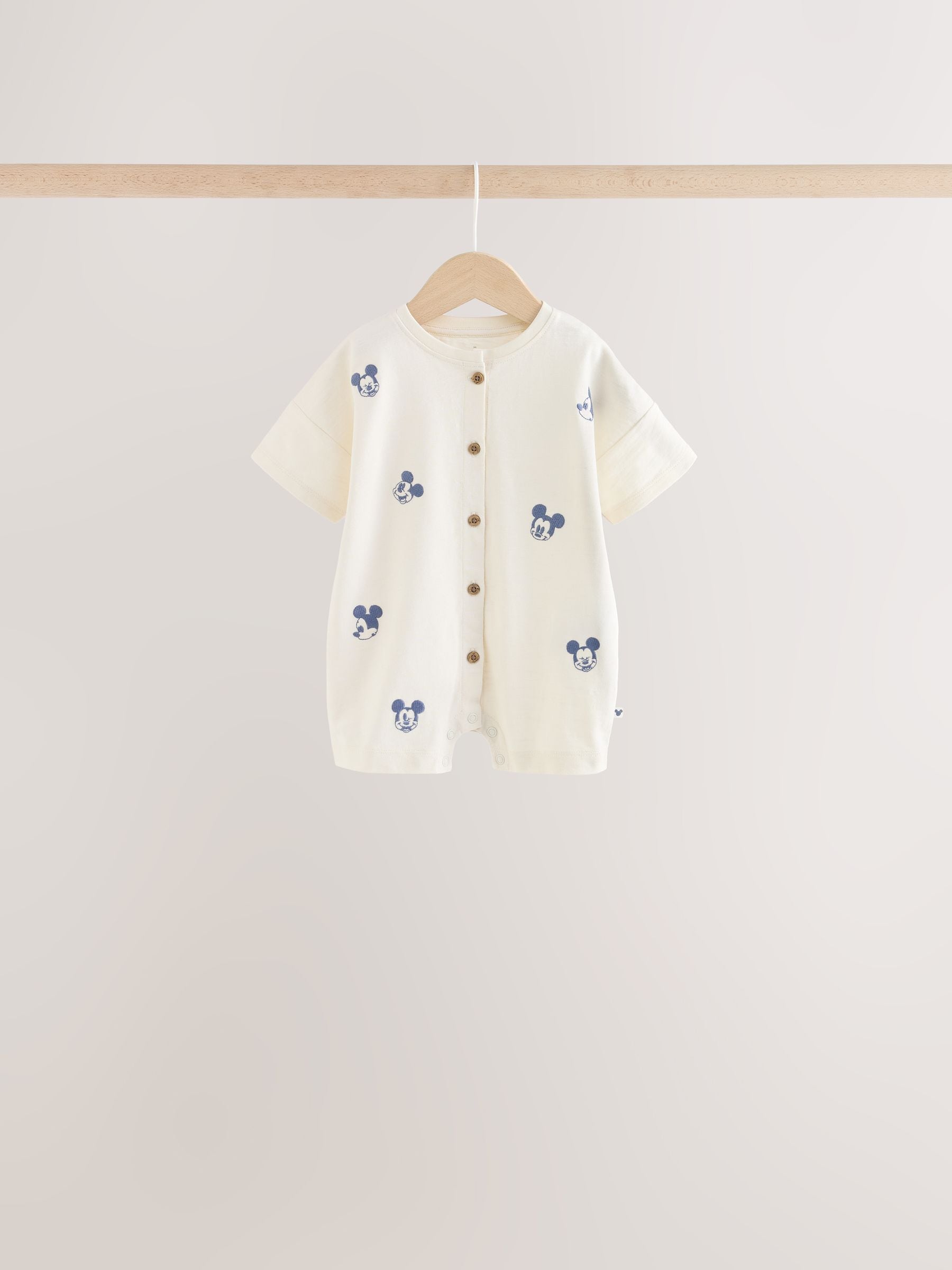 Dsiney Kidz - Blue Baby Mickey Mouse Jersey Rompers 3 Pack image 3