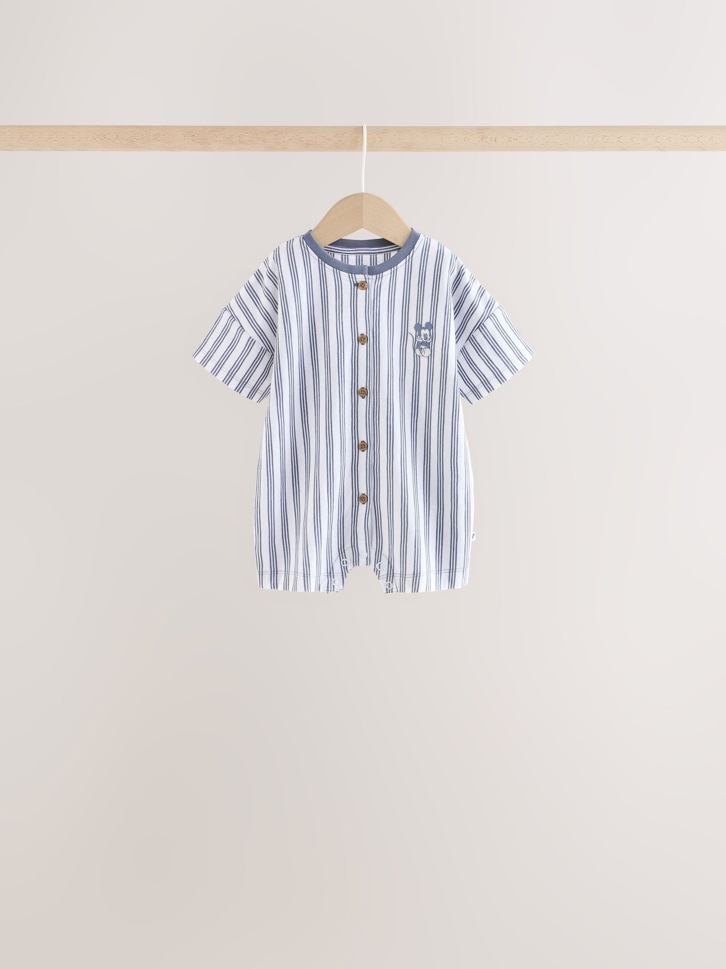 Dsiney Kidz - Blue Baby Mickey Mouse Jersey Rompers 3 Pack image 4