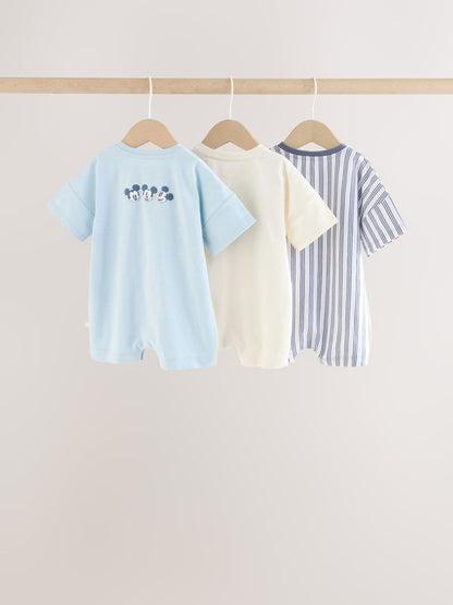 Dsiney Kidz - Blue Baby Mickey Mouse Jersey Rompers 3 Pack image 5