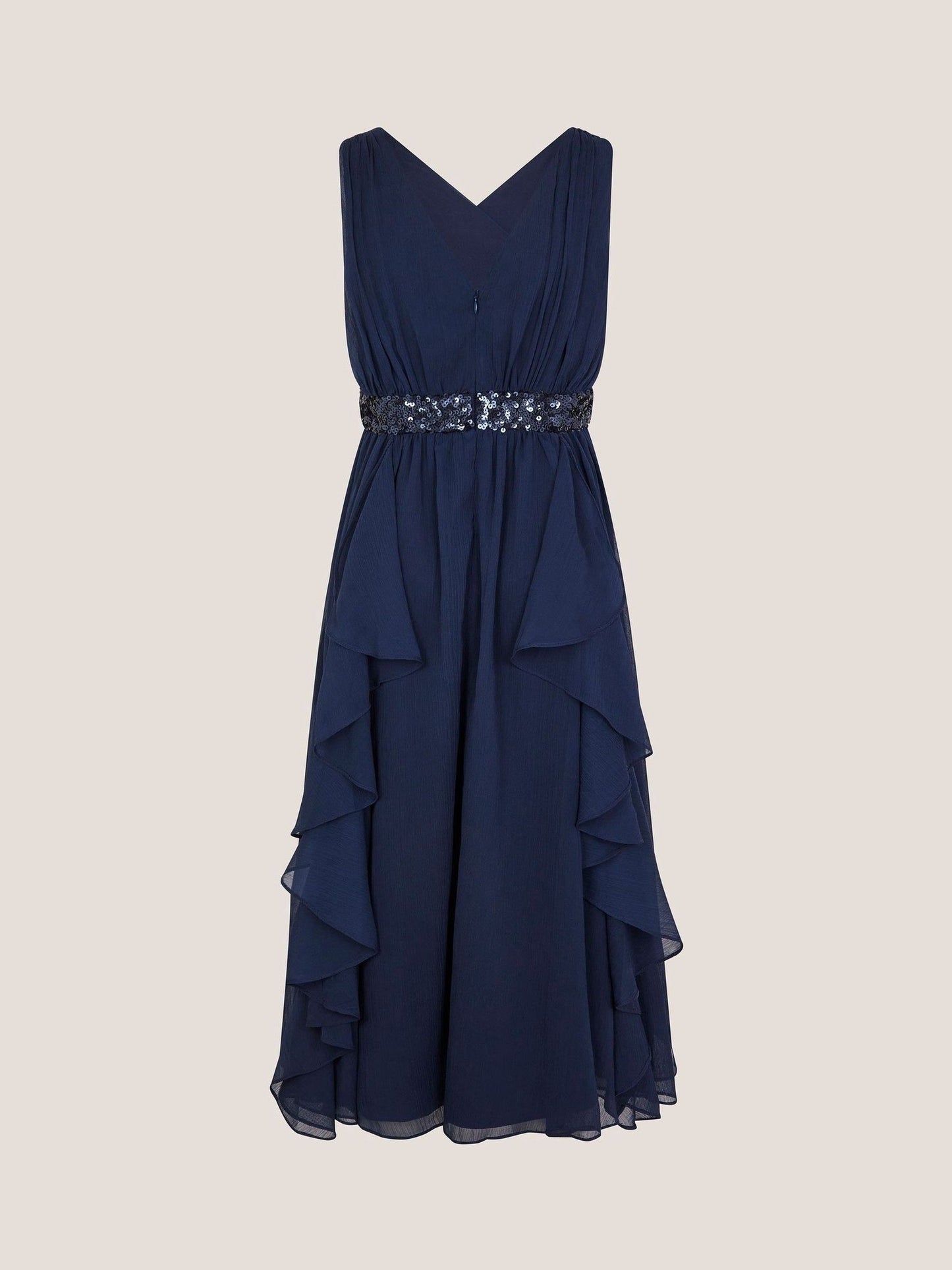 Monsoon Blue Clemmie Sequin Chiffon Prom Dress image 2