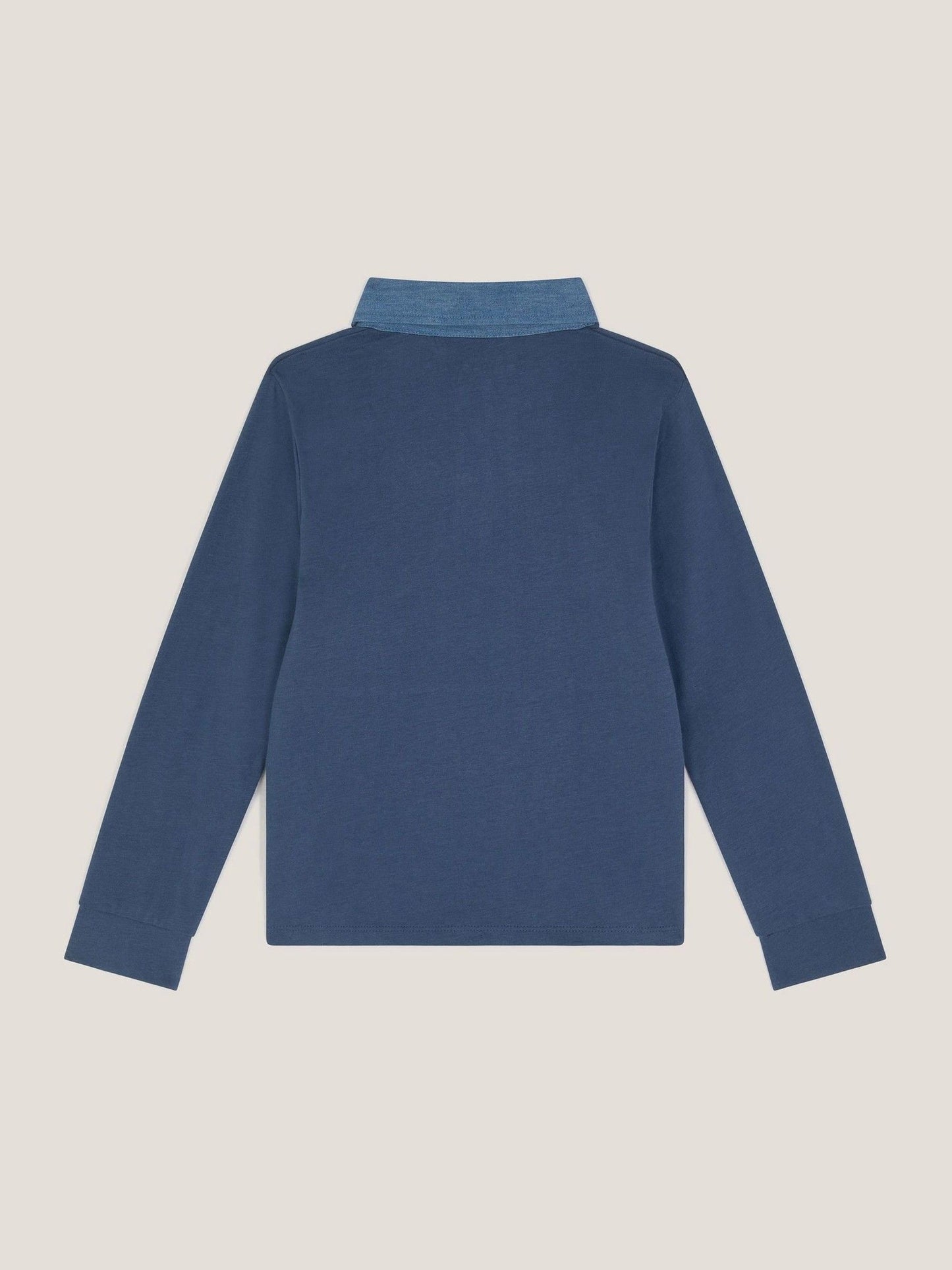Dsiney Kidz - Monsoon Blue Stripe Long Sleeve Rugby Shirt image 3