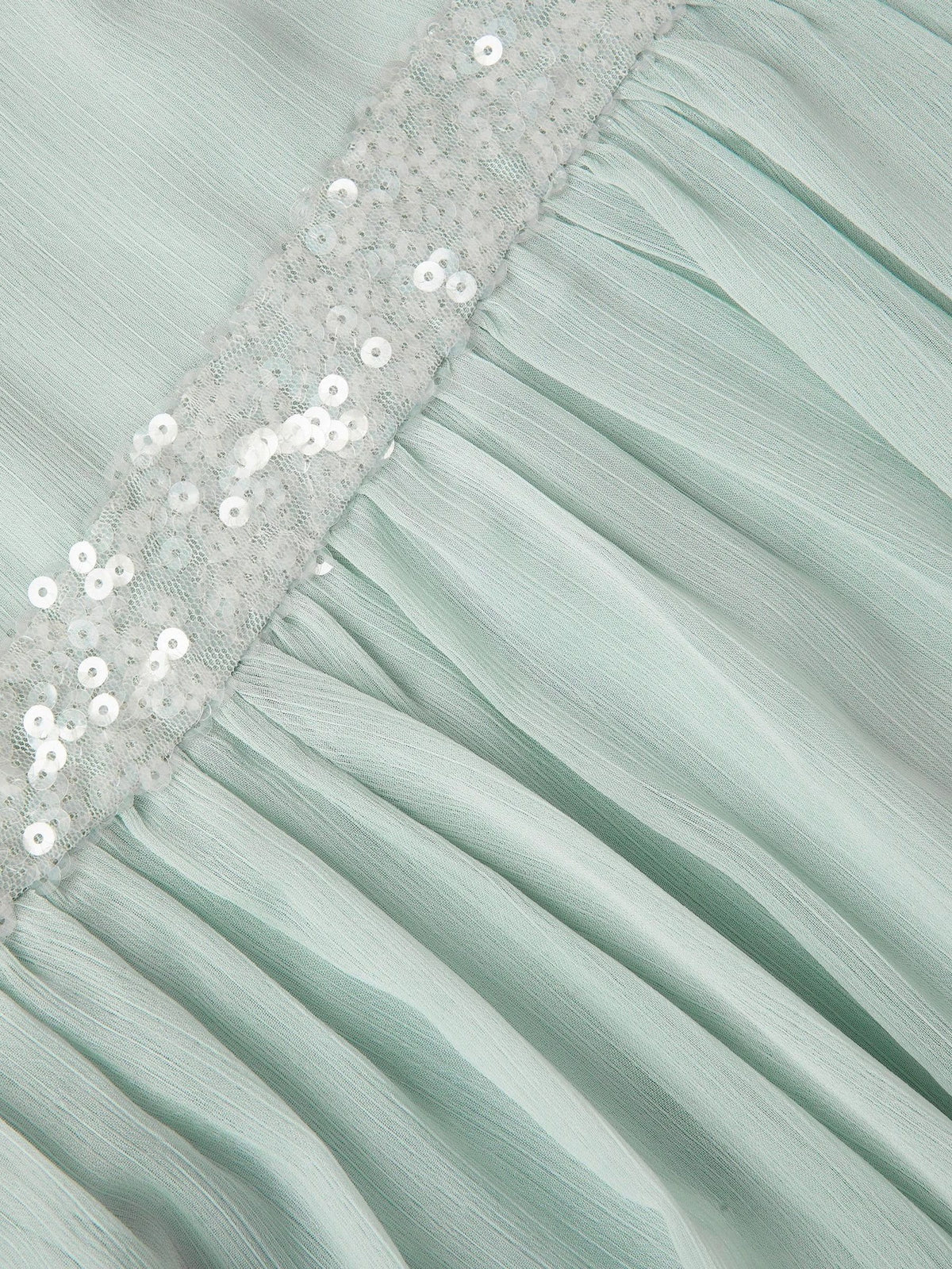 Monsoon Green Idaho Halter Chiffon Prom Dress - image 4