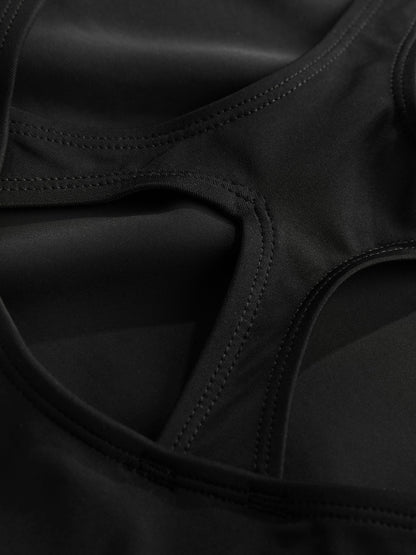 Black Racerback Swimsuit (3-16yrs) image 7