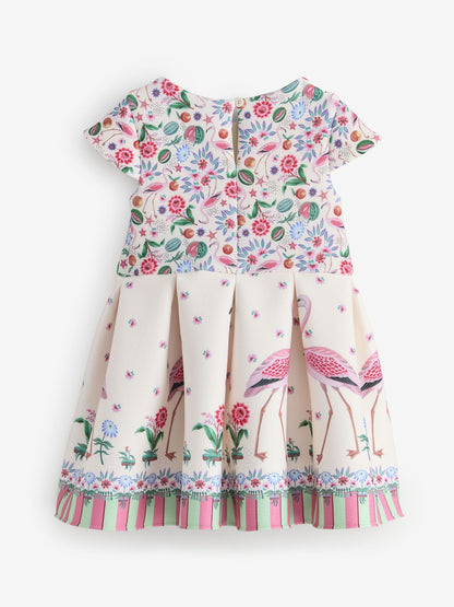 Cath Kidston Pink/Cream Stripe Scuba Bow Dress (3mths-7yrs) image 3