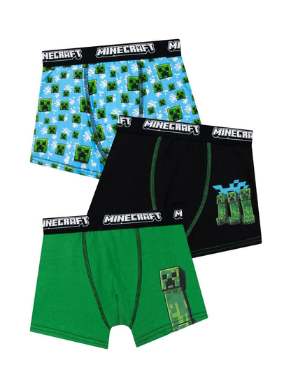 Dsiney Kidz - Character Green Minecraft Creeper Briefs Underwear 3 Pack image 1
