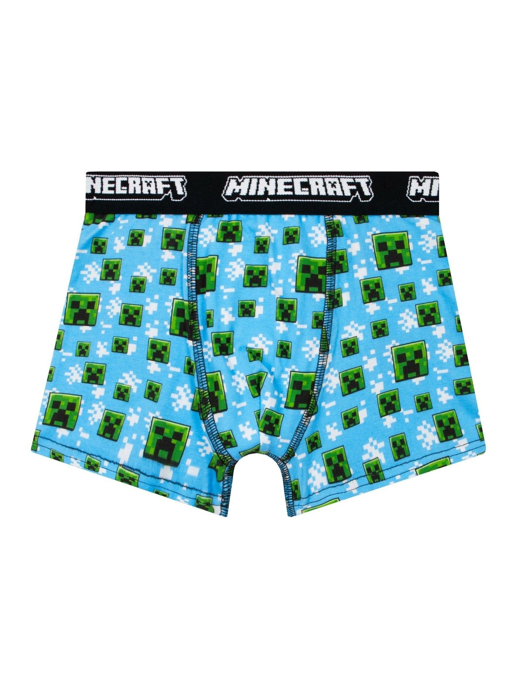 Dsiney Kidz - Character Green Minecraft Creeper Briefs Underwear 3 Pack image 2