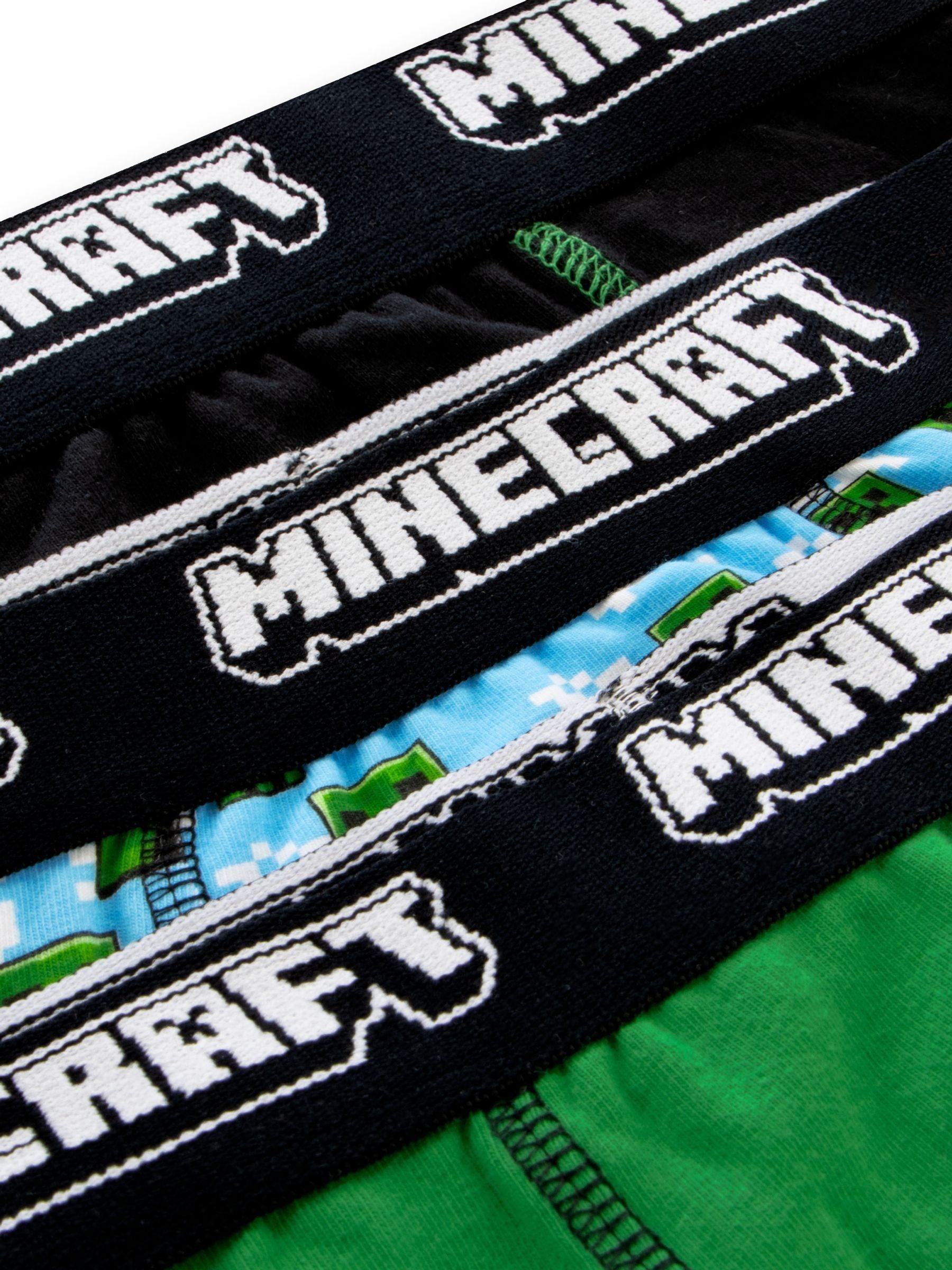 Dsiney Kidz - Character Green Minecraft Creeper Briefs Underwear 3 Pack image 5