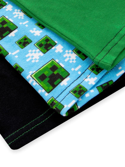 Dsiney Kidz - Character Green Minecraft Creeper Briefs Underwear 3 Pack image 6