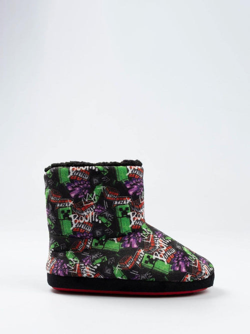 Vanilla Underground Black Minecraft Slipper Boots image 1