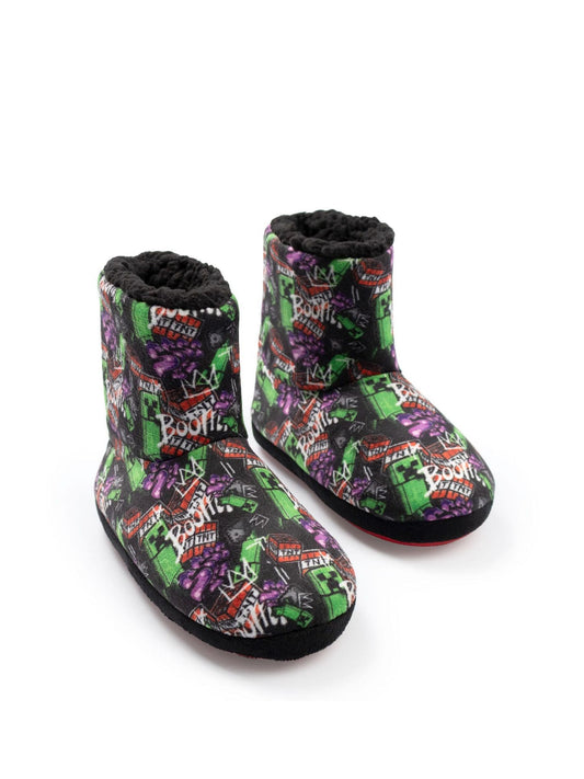 Vanilla Underground Black Minecraft Slipper Boots image 2