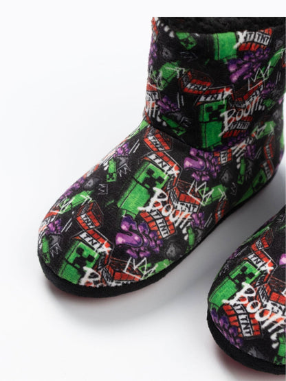 Vanilla Underground Black Minecraft Slipper Boots image 4