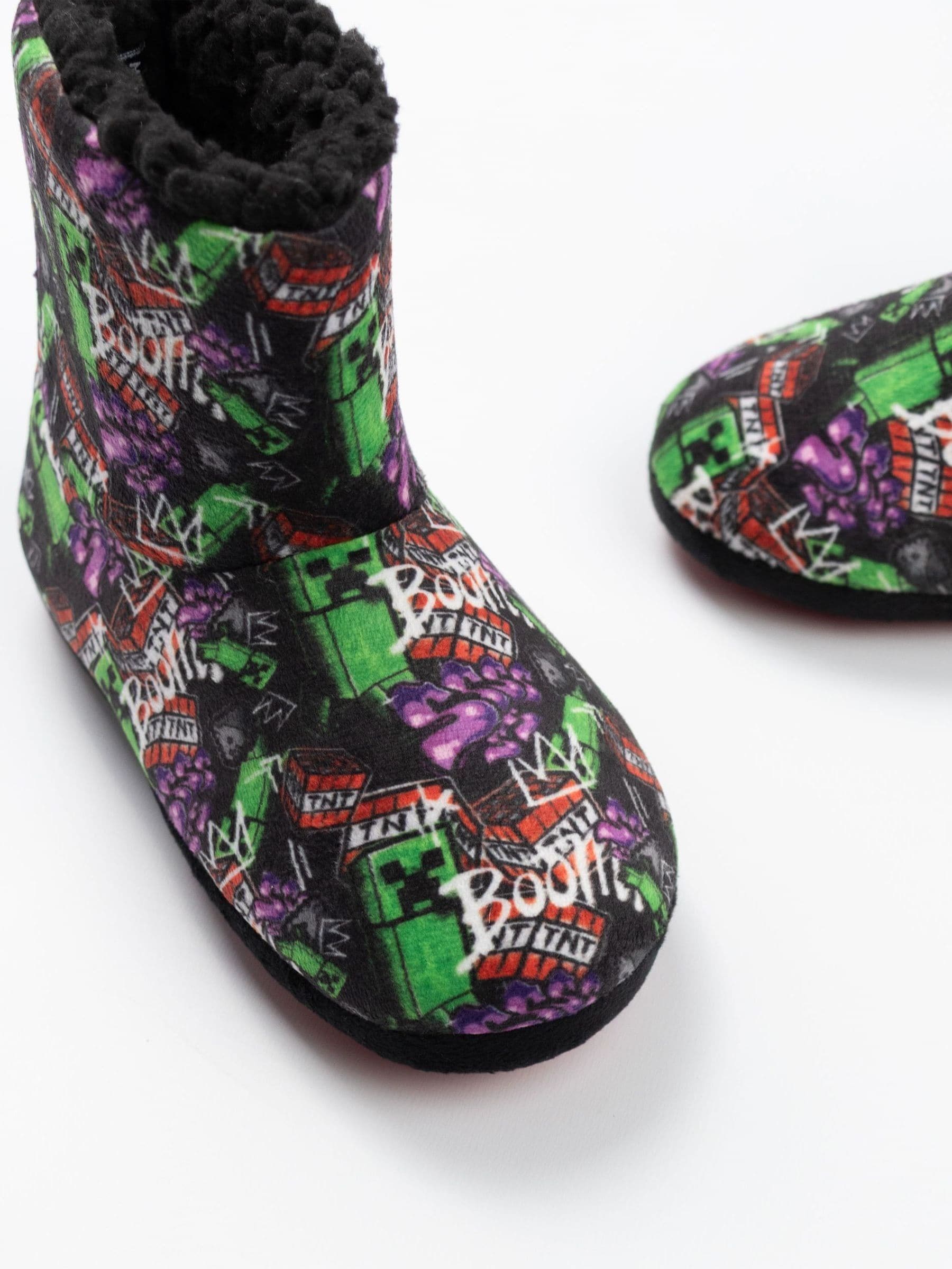 Vanilla Underground Black Minecraft Slipper Boots image 5