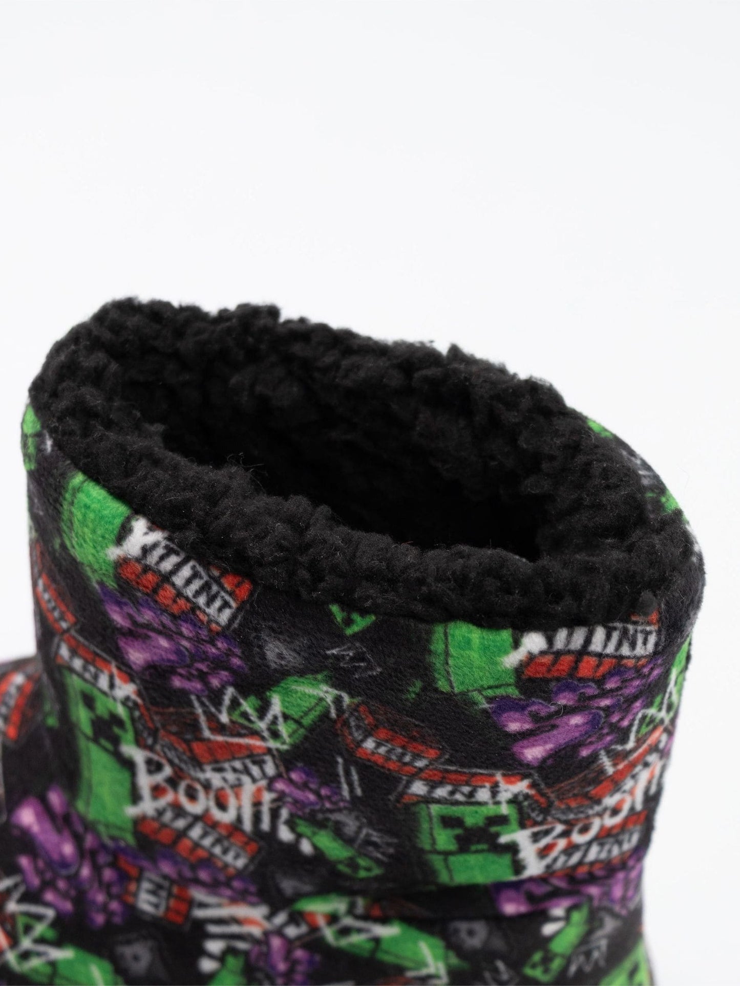 Vanilla Underground Black Minecraft Slipper Boots image 6