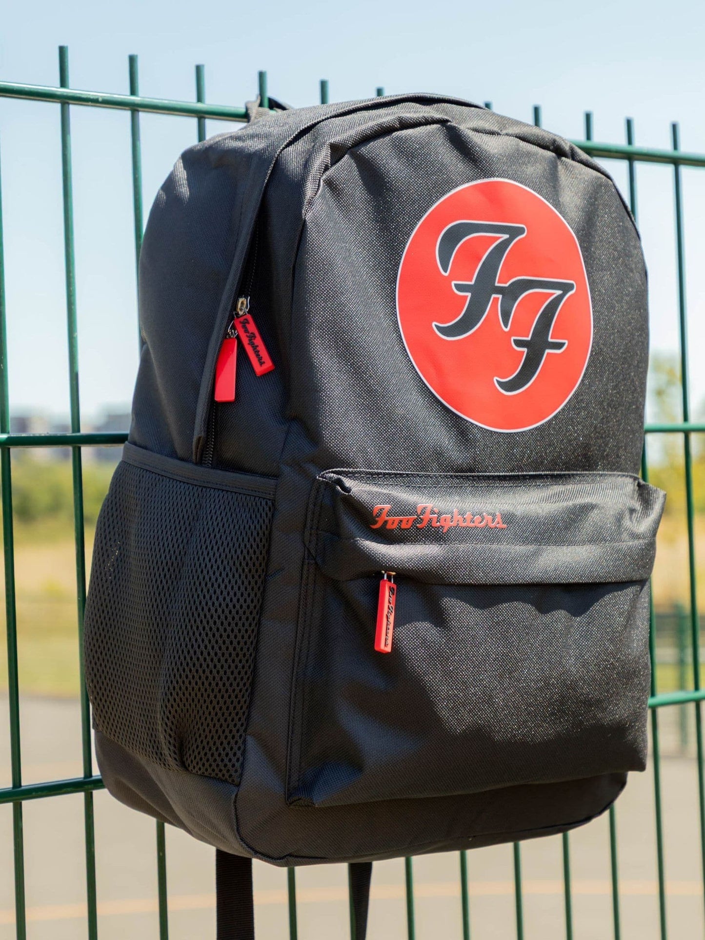 Vanilla Underground Black Foo Fighters Unisex Black Backpack image 1
