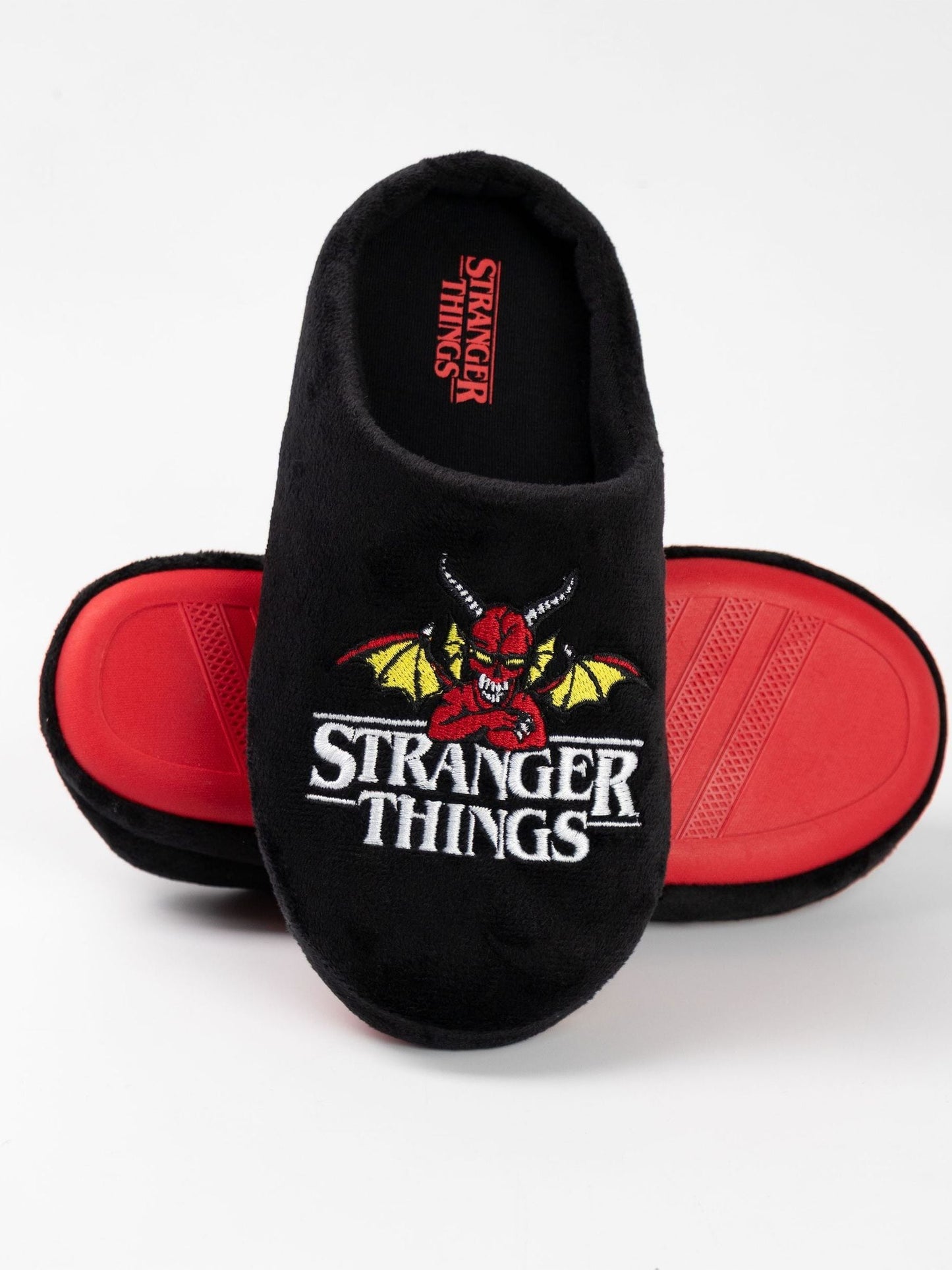 Dsiney Kidz - Vanilla Underground Black Stranger Things Mule Slippers image 2