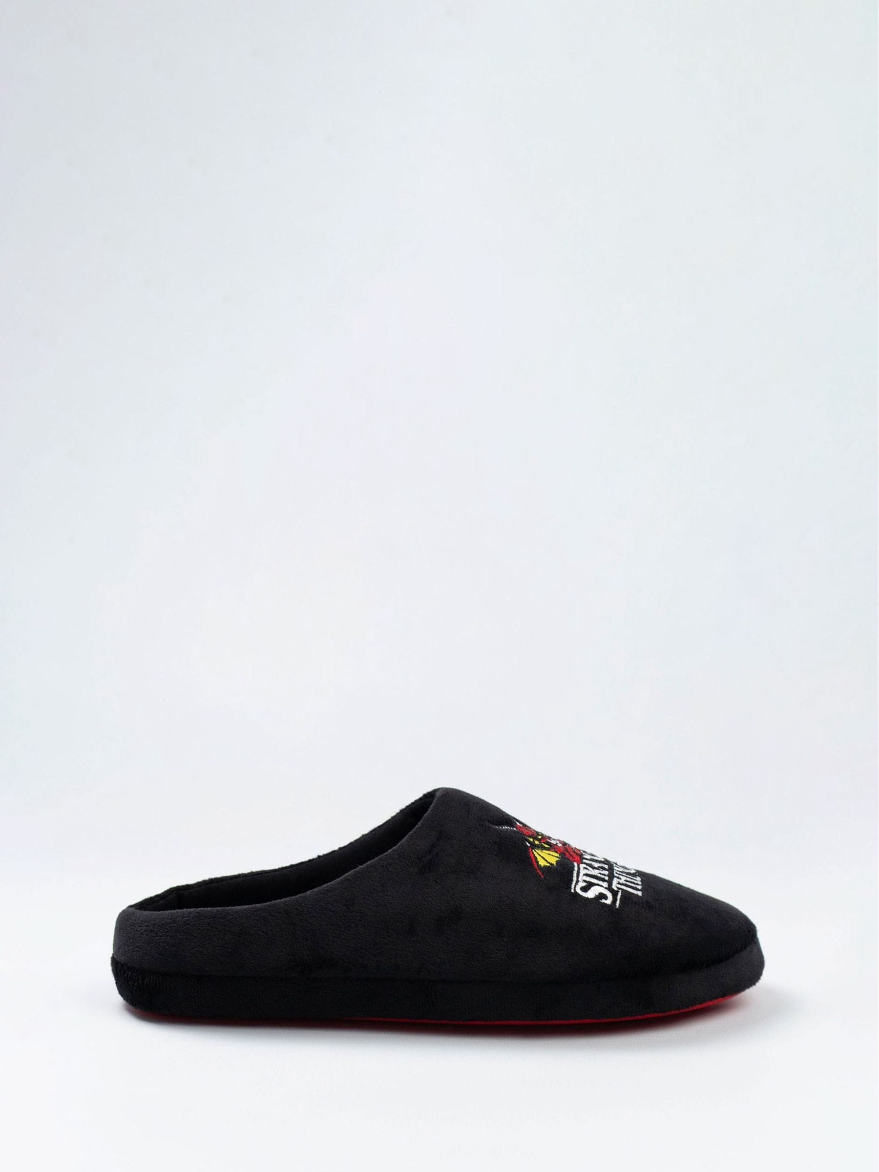 Dsiney Kidz - Vanilla Underground Black Stranger Things Mule Slippers image 3