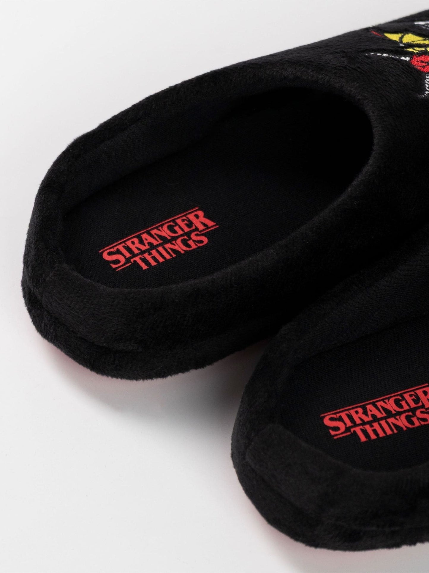 Dsiney Kidz - Vanilla Underground Black Stranger Things Mule Slippers image 4