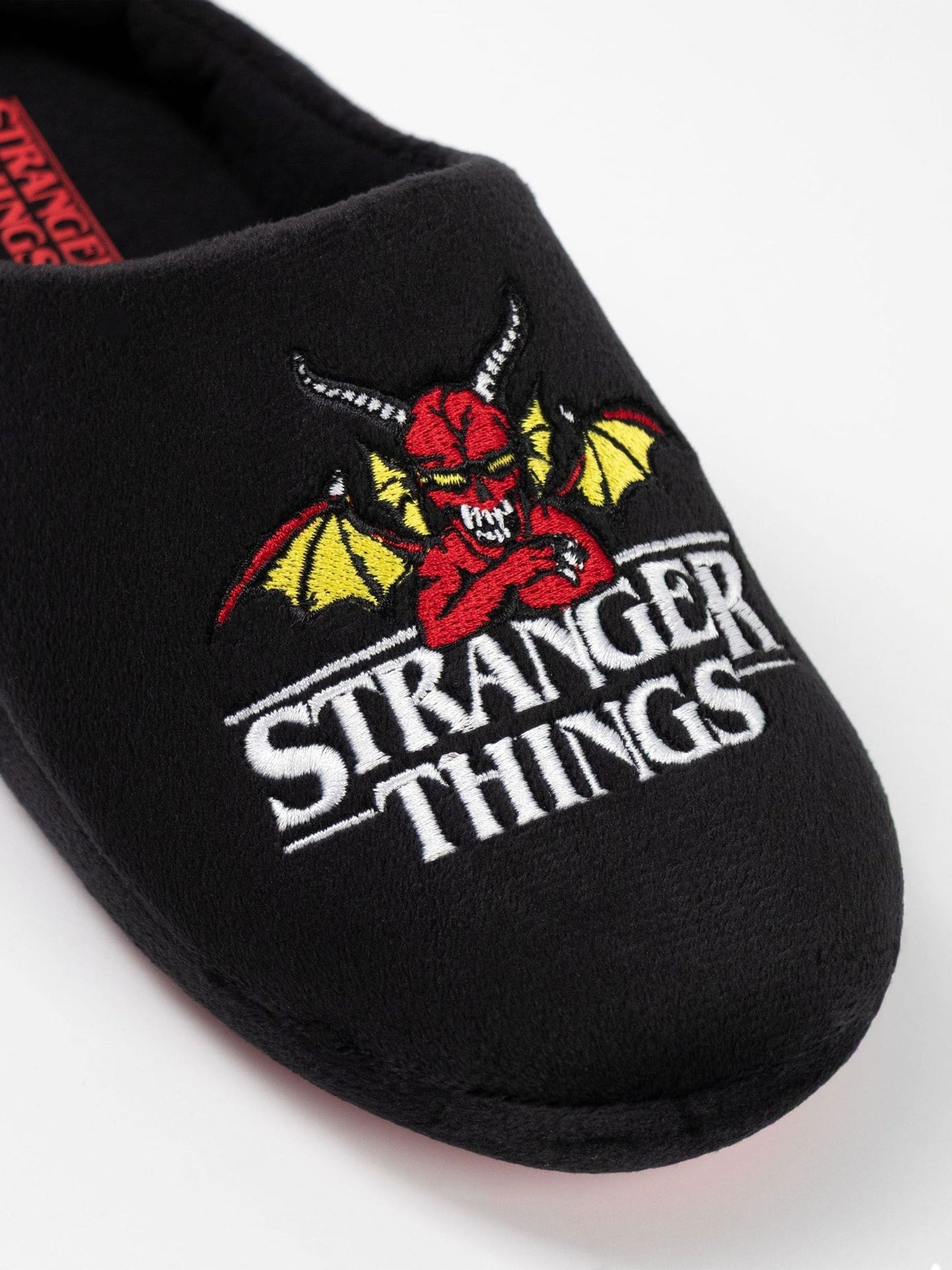 Dsiney Kidz - Vanilla Underground Black Stranger Things Mule Slippers image 5